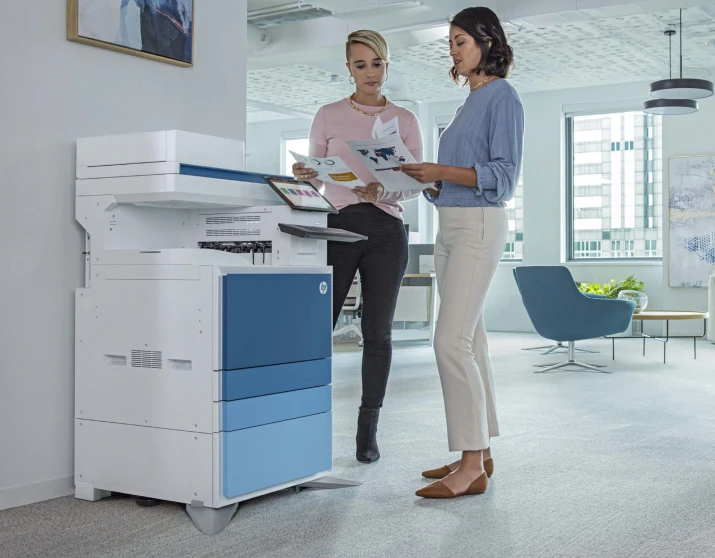 Photocopieuse HP professionnelle utilisée en entreprise